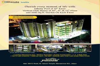 Book ready possession homes starting @ Rs. 25.12 Lakhs onwards at Dhanuka Sunshine Prime in Jaipur